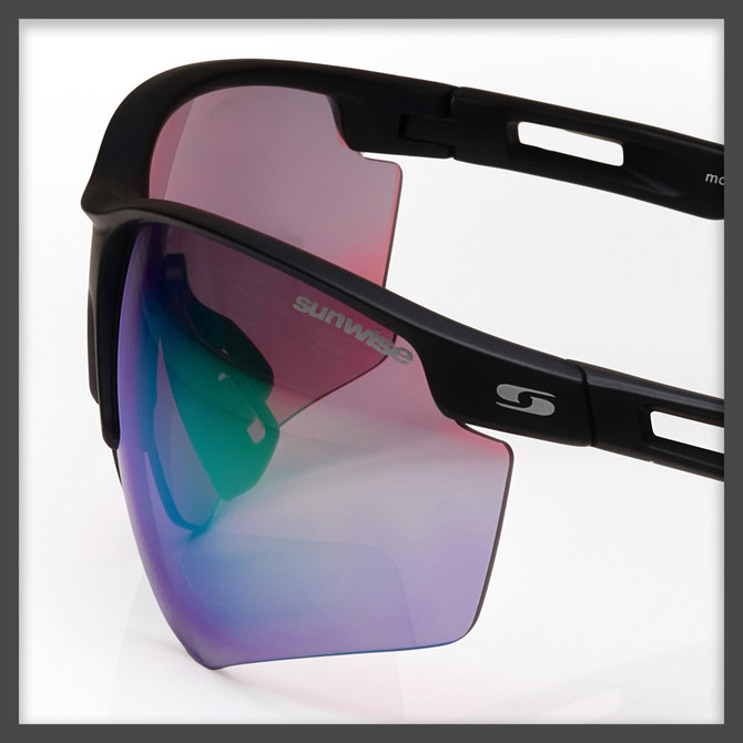 Sunwise Strike Black with Tennis Lens