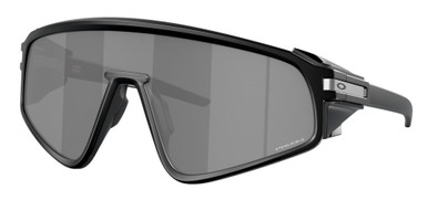 【美品】OAKLEY LATCH(A) マットグレー PRIZM BLACK Latch™ (Low Bridge Fit) Prizm Black Lenses, Matte Black Frame
