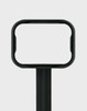 3" x 4" Horizontal CradleStake® - Black - Back View