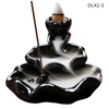 BLACK CERAMIC BACKFLOW INCENSE CONE BURNER