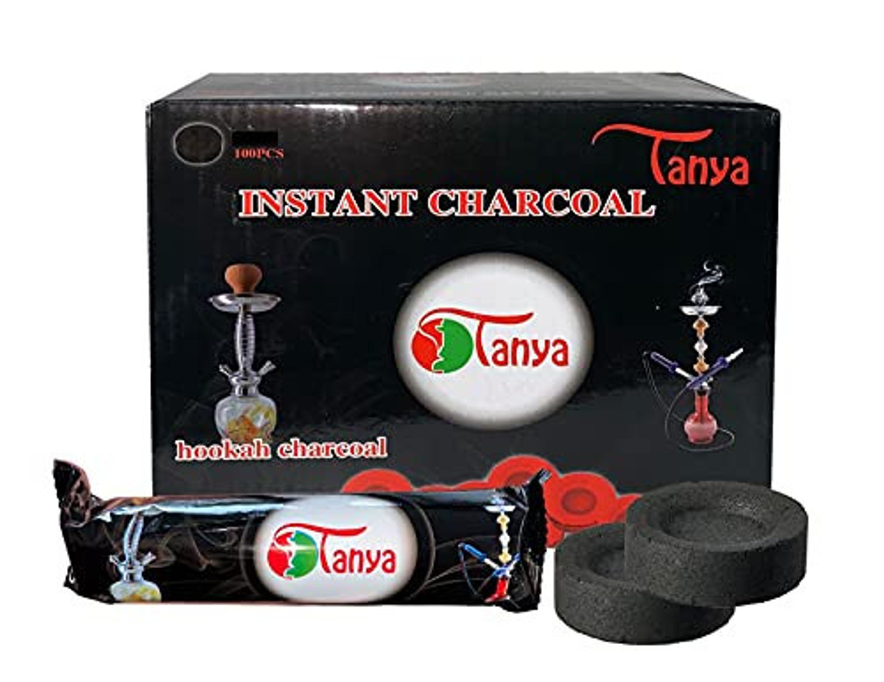 TANYA HOOKAH ROUND INSTANT CHARCOAL