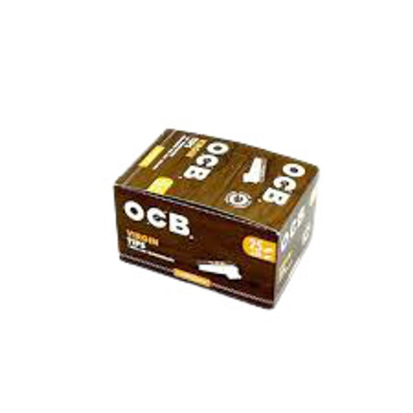  OCB VIRGIN FLAT PAPER TIP BOOK 50CT/25PK 