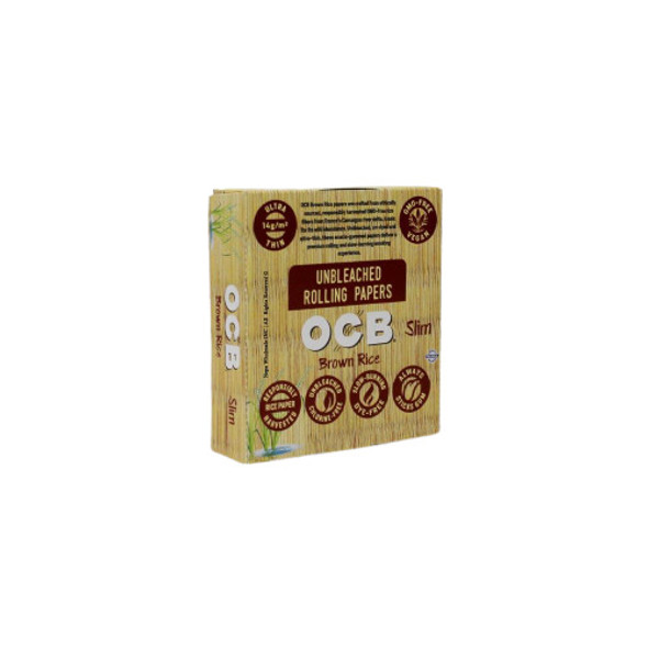  OCB BROWN RICE ROLLING PAPERS 24 CT. 