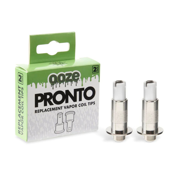  OOZE PRONTO ELECTRONIC CONCENTRATE DEVICE 2-PACK REPLACEMENT VAPOR COIL TIPS 