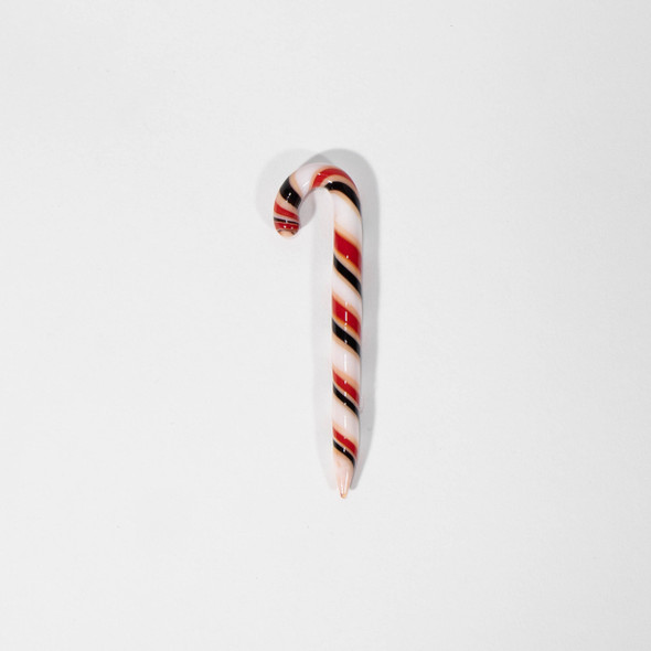 HIGH WAVE GLASS CANDY CANE DAB TOOL 1CT 