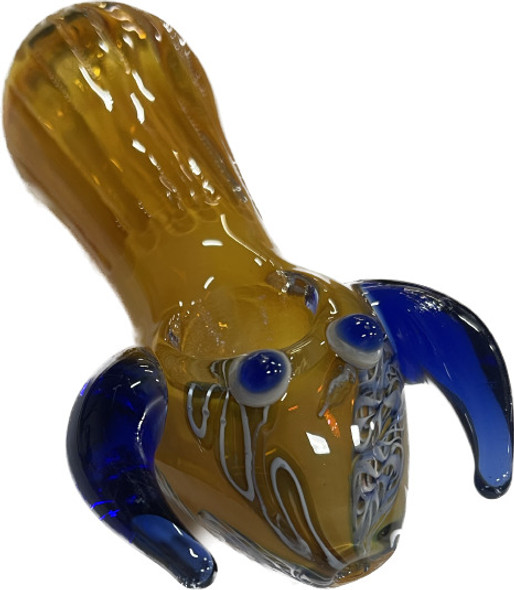  BULL W/ HORNS HAND PIPE 2 CT/PK 