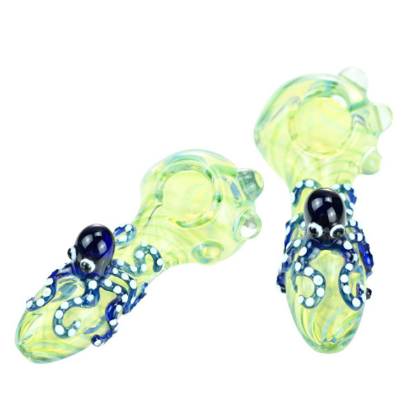  DRAGON 4" OCTOPUS FRIEND HAND PIPE 