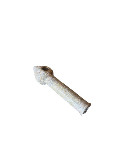  7.5" ENGRAVED STONE STEAMROLLER PIPE 