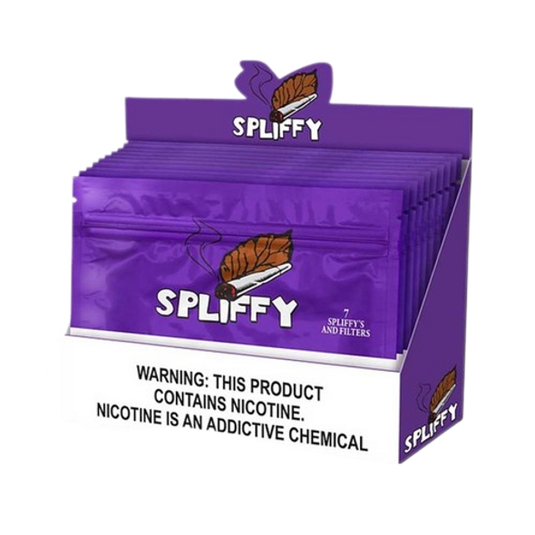 SPLIFFY UNBLEACHED PAPERS/TOBACCO LEAF 7CT/10PK/BOX