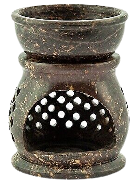 SOAPSTONE CARVED 3.5" AROMA LAMP