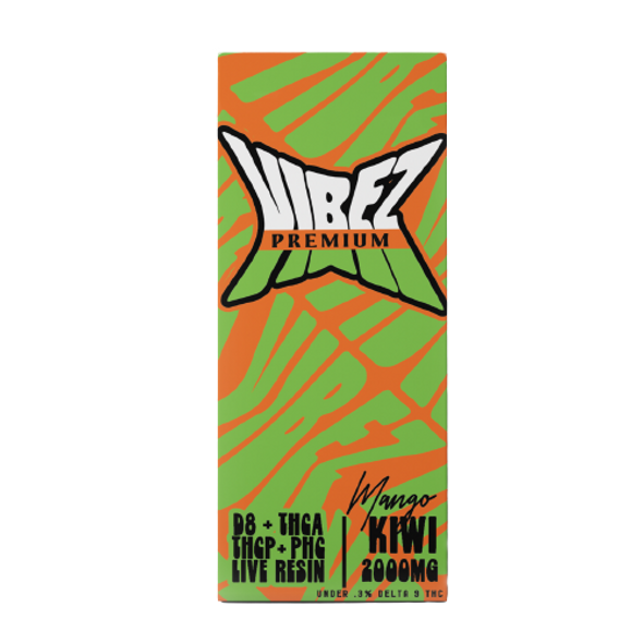 VIBEZ PREMIUM BLEND [DELTA-8, THC-A, THC-P, PHC LIVE RESIN] 2G DISPOSABLE 5CT/DISPLAY