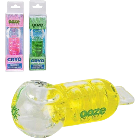 OOZE CRYO FREEZABLE GLYCERIN GLASS BOWL HAND PIPE