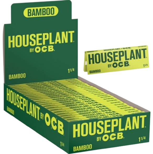 HOUSEPLANT BY OCB 1 1/4 ROLLING PAPERS 50CT/PK 24PK/DISPLAY