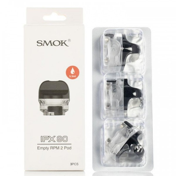 SMOK@ IPX80 REPLACEMENT PODS 3CT/PK.