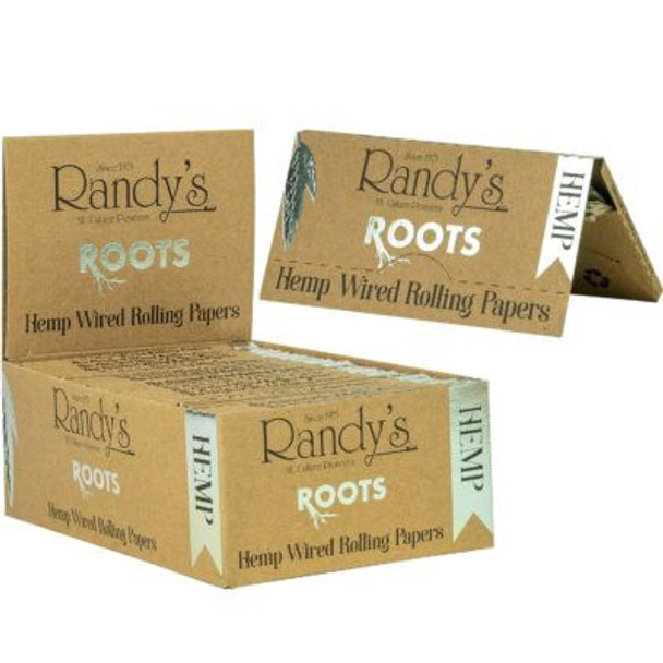  RANDY'S ROOTS WIRED HEMP ROLLING PAPERS 25 PK. 