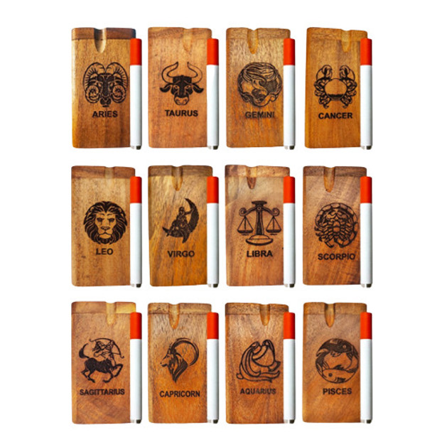 FUJIMA WOOD DUGOUT ZODIAC SIGN LARGE W/METAL BAT 