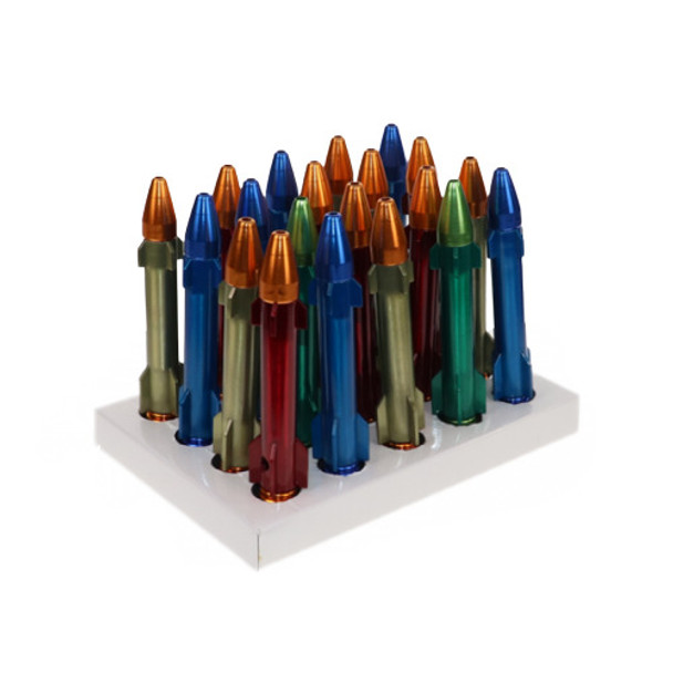  METAL PIPE ROCKET SHAPE ASSORTED COLORS 20ct/DISPLAY 