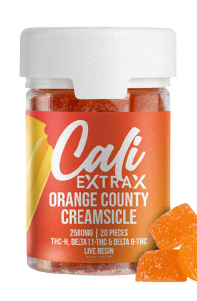  CALI EXTRAX THC-H, DELTA-11, & DELTA 8 LIVE RESIN GUMMIES 2500MG 20PC/PK 