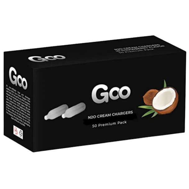  GOO N2O CREAM CHARGERS 50CT/PK (FOOD PURPOSE ONLY) 