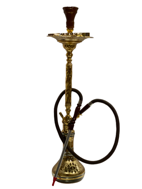 ZEBRA SUPER HEAVY GOLDEN PHARO HOOKAH W/ CASE