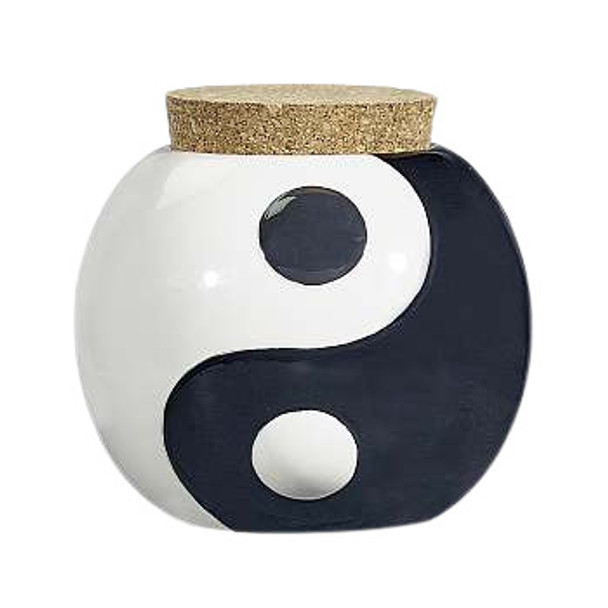 FASHION CRAFT YIN-YANG STASH JAR 