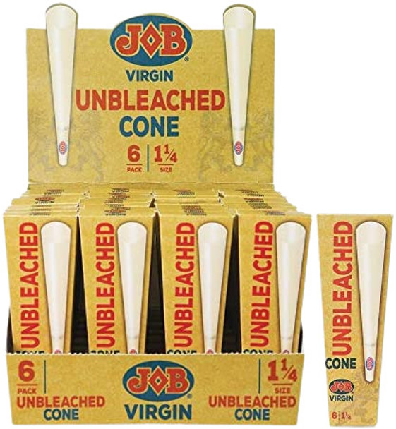  JOB VIRGIN UNBLEACHED CONES 32 PACK DISPLAY 