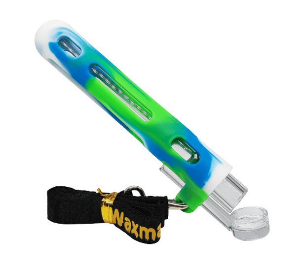  WAXMAID TICK - SILICONE & GLASS DUAL ONE HITTER PIPE 