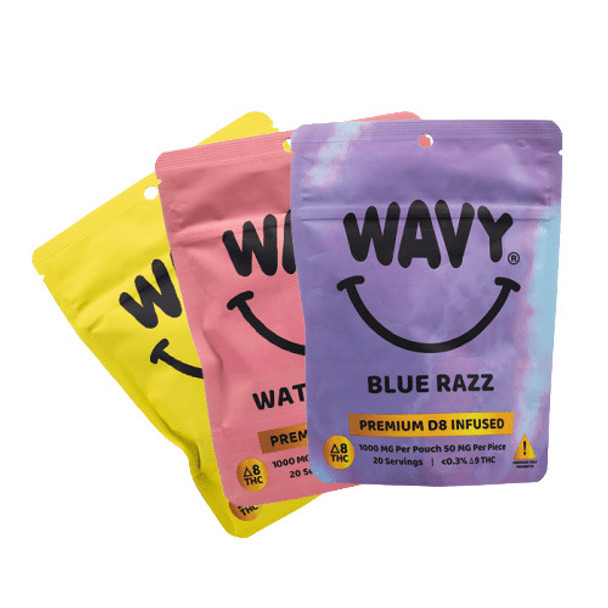  WAVY PREMIUM D8 INFUSED GUMMY CANDY 10CT/PK 