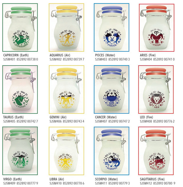 HIGH WAVE ZODIAC STORAGE STASH JARS	3.5 OUNCES 