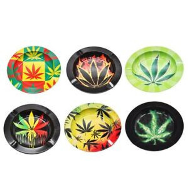  SMALL CIRCLE ROLLING TRAY - ASSORTED DESIGNS 
