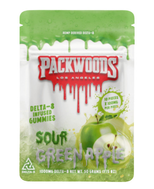  PACKWOODS DELTA 8 INFUSED 1000MG GUMMIES (10PC/100MG) 1 CT 