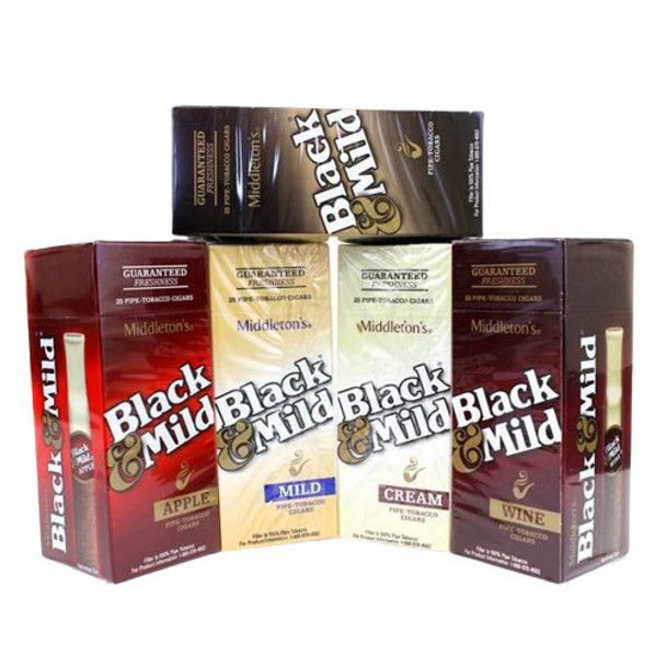 BLACK & MILD BLACK AND MILD CIGARS 1CT/25PK - UPRIGHT