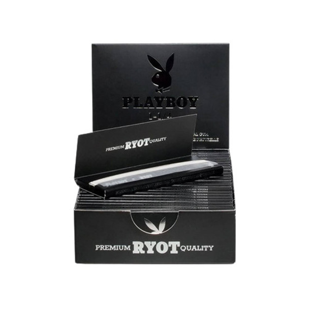 RYOT PLAYBOY BY RYOT 1 1/4 ROLLING PAPERS 25CT/PK - BLACK 