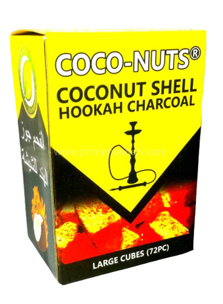  ZEBRA COCONUT SHELL HOOKAH CHARCOAL CUBE 72PC/BOX 