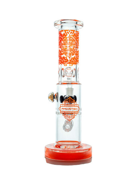 ARCATEK 14" ARCATEK GLASS TORPEDO BUTTON WATERPIPE 