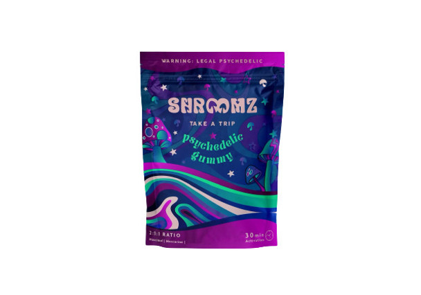  SHROOMZ 1200MG PSYCHEDELIC GUMMIES 4PC/BAG 