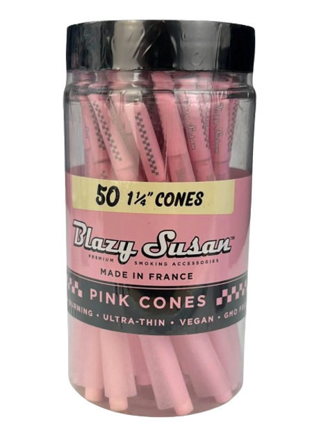 BLAZY SUSAN PINK CONE 1 1/4" 50CT JAR