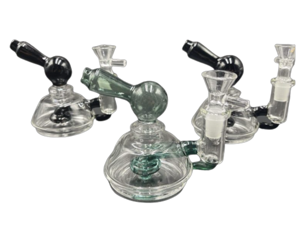 4" DUCK CONE WATER PIPE W/ 14MM BOWL ASST. COLORS