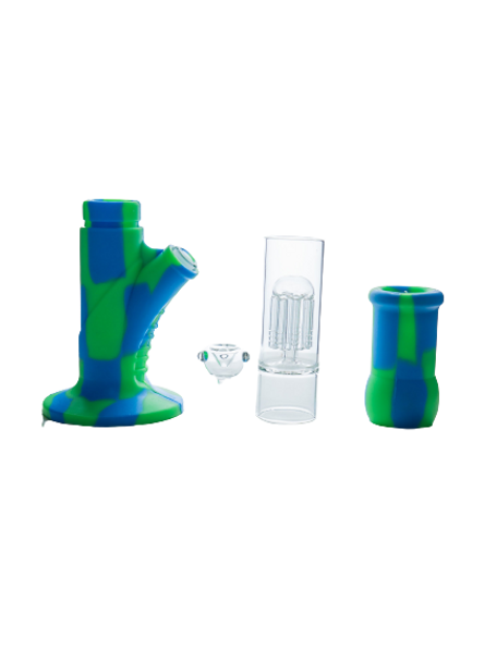 NEU 15" SILICONE WATER PIPE W/ 14MM BOWL & BOX