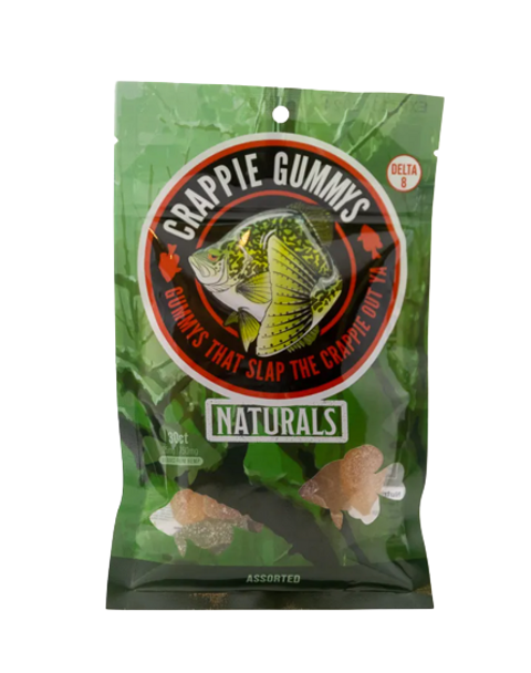 CRAPPIE GUMMYS NATURALS 750MG DELTA-8 BAG 30CT/25MG ASST. FLAVORS