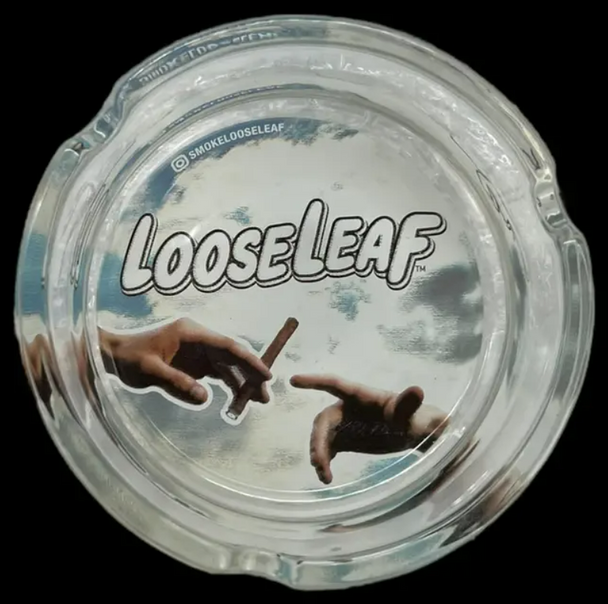LOOSE LEAF 3" DESIGN  ASH TRAY 1CT