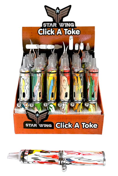 STAR WING CLICK A TOKE PIPE 30CT/DISPLAY ASST. DESIGNS