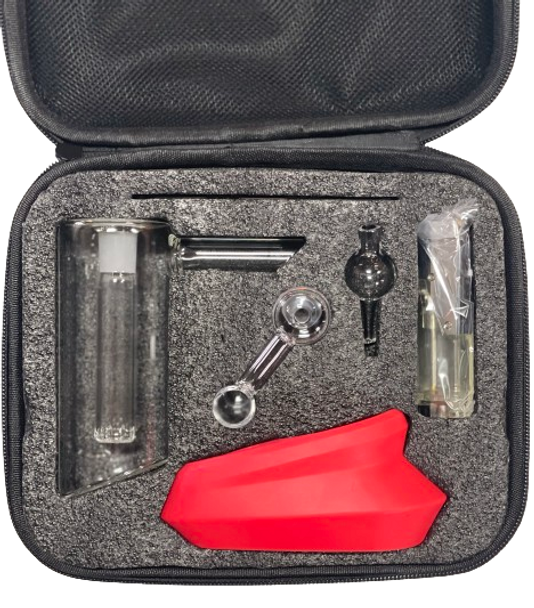 TOP PUFF X STAY LIFTED ALL-IN-ONE TRAVEL RIG SET