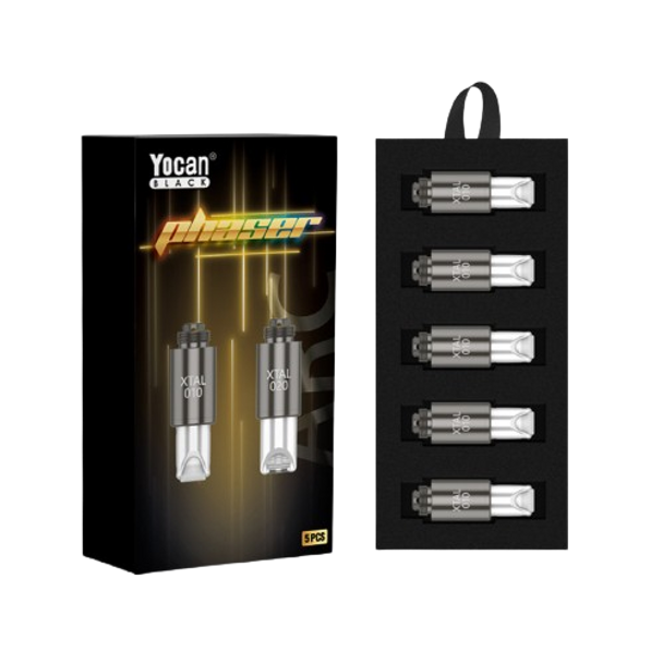 YOCAN BLACK PHASER XTAL TIPS 5CT/PK