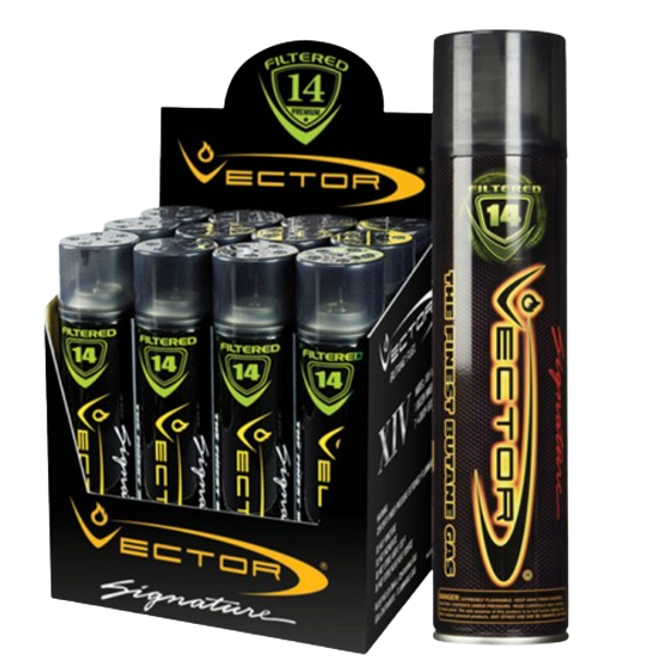 VECTOR 14X PREMIUM REFINED BUTANE 320ML 12CTBOX