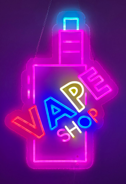 VAPE SHOP LED SIGNS W/REMOTE CONTROL