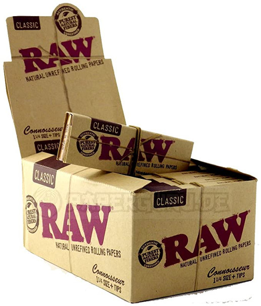 RAW CLASSIC CONNOISSEUR PAPERS & TIPS 24PK