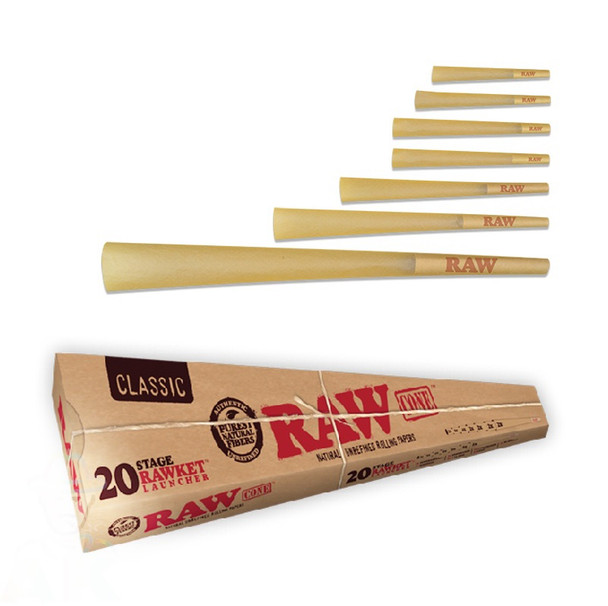 RAW CLASSIC CONE 20 STAGE RAWKET LAUNCHER PACK.