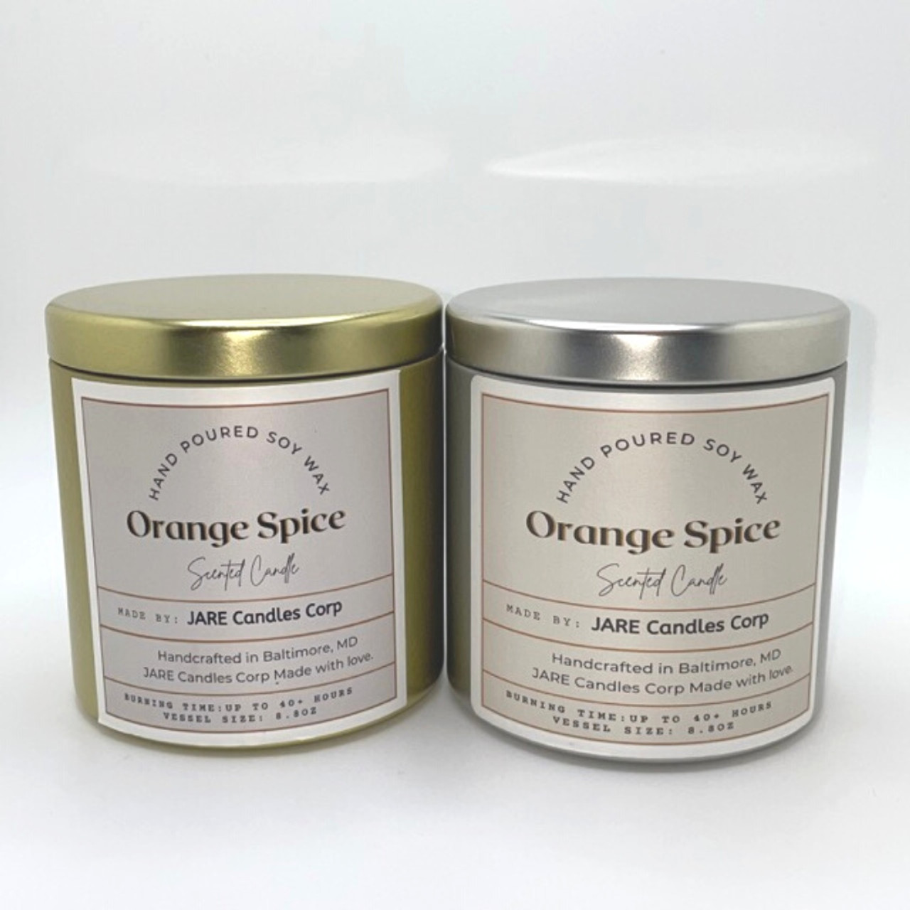 JARE Candle - Orange Spice (small tin) - MahoganyBooks
