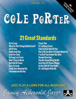 Jamey Aebersold Jazz -- Cole Porter, Vol 112: 21 Great Standards, Book & Online Audio #112 (PB) (2015)